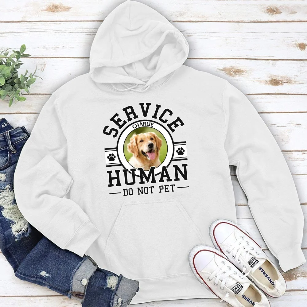 Service Human Photo - Personalized Custom Hoodie - Image 2