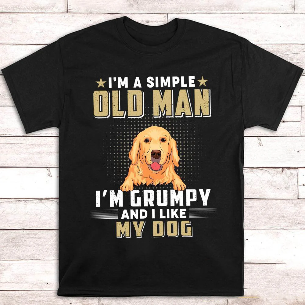 Simple Old Man - Personalized Custom Unisex T-shirt - Image 2