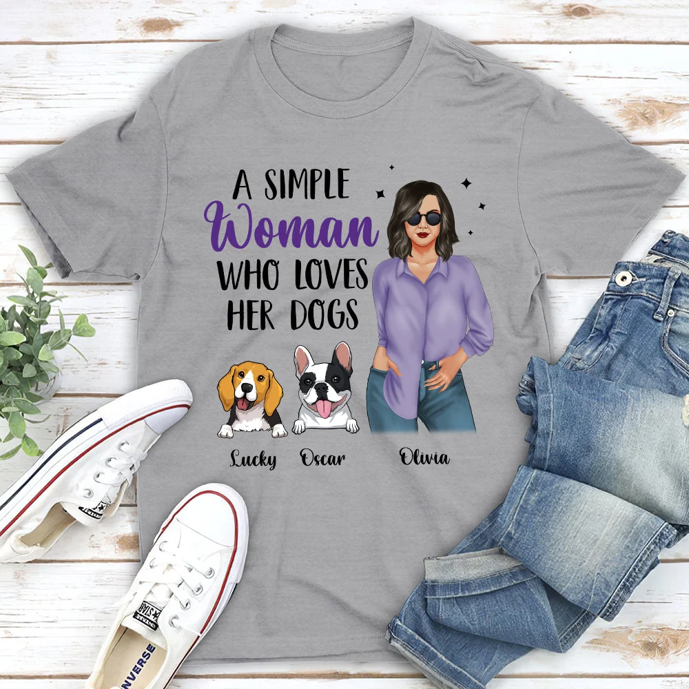 Simple Woman Purple - Personalized Custom Unisex T-shirt - Image 3