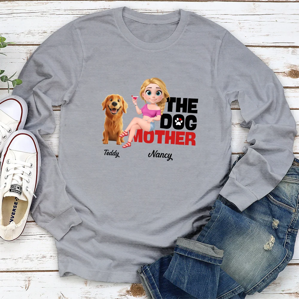Slay Dog Mother - Personalized Custom Long Sleeve T-shirt - Image 2