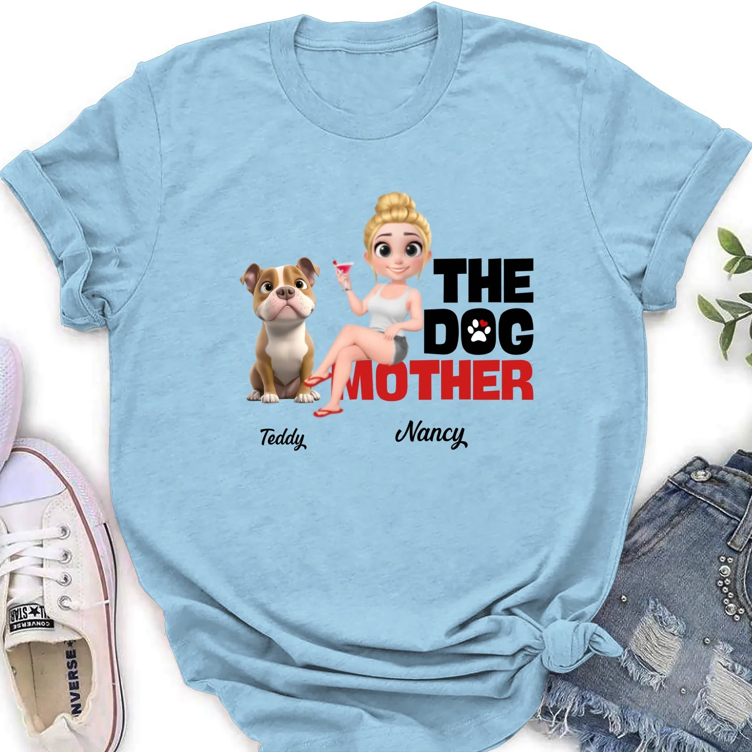 Slay Dog Mother - Personalized Custom Woman T-shirt - Image 8