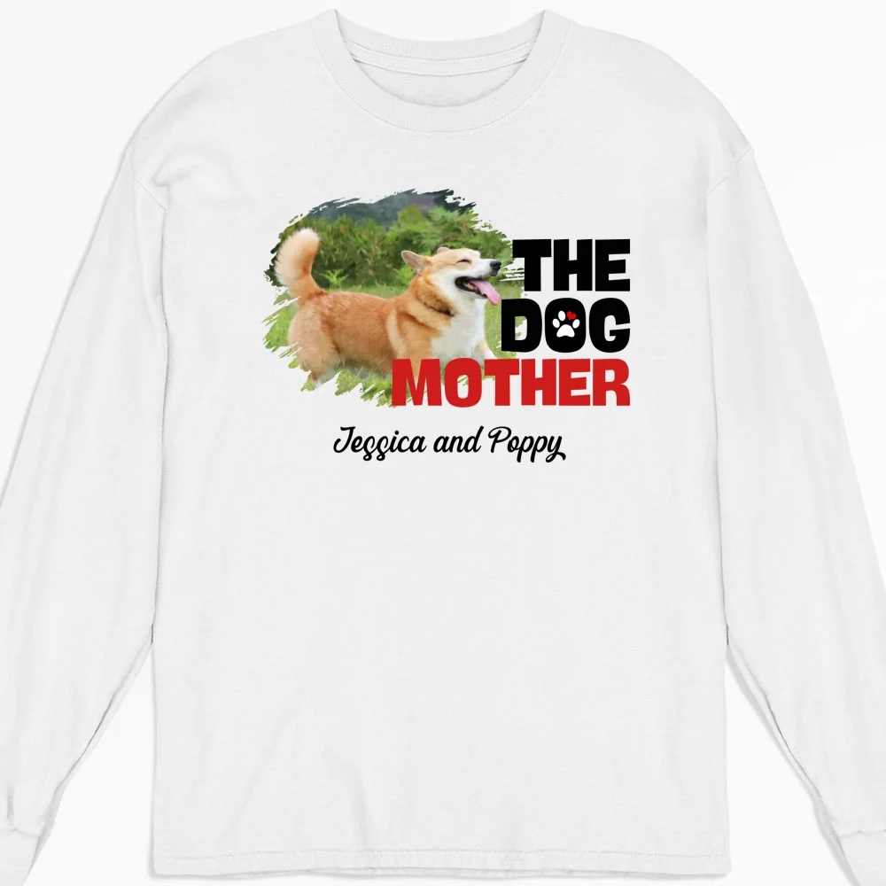 Slay Dog Mother Photo - Personalized Custom Long Sleeve T-shirt - Image 3