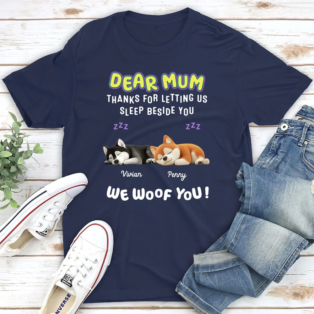 Sleep Beside You - Personalized Custom Unisex T-Shirt - Image 2