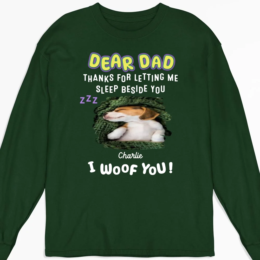 Sleep Beside You Photo - Personalized Custom Long Sleeve T-Shirt - Image 7