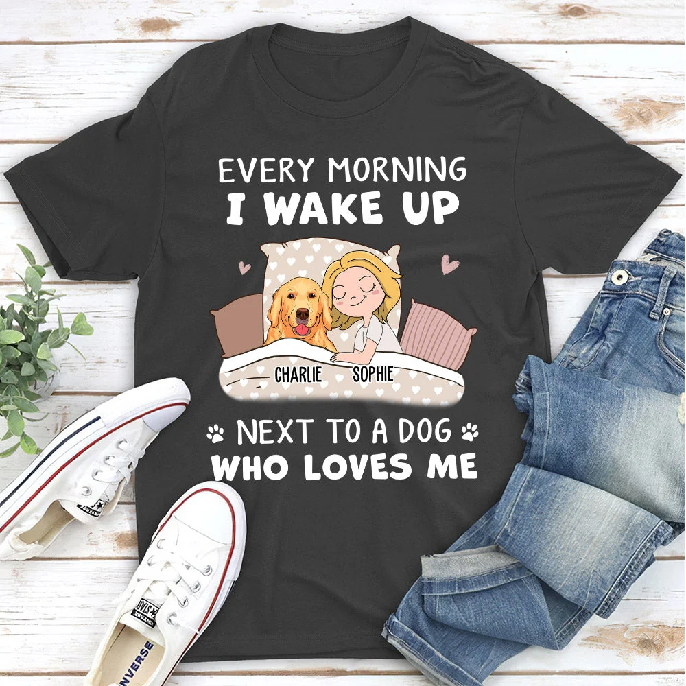 Sleep Next To Me - Personalized Custom Unisex T-shirt - Image 2
