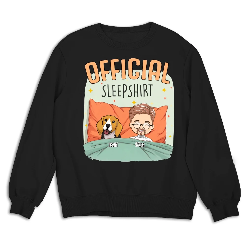 Sleep With My Dog - Personalized Custom Sweatshirt - Image 6