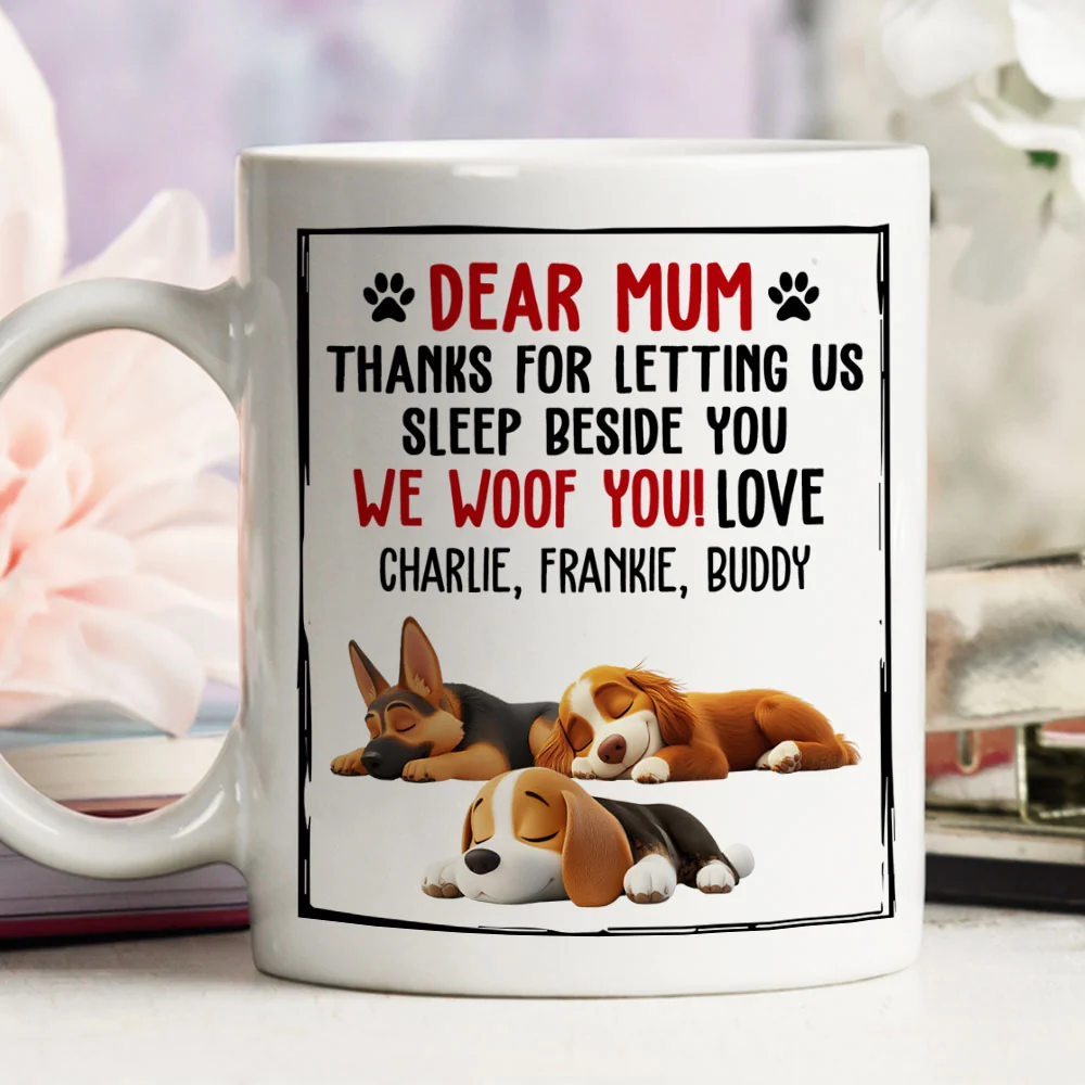 Sleeping Beside Mommy Is My Favorite - Personalized Custom Coffee Mug - Image 3