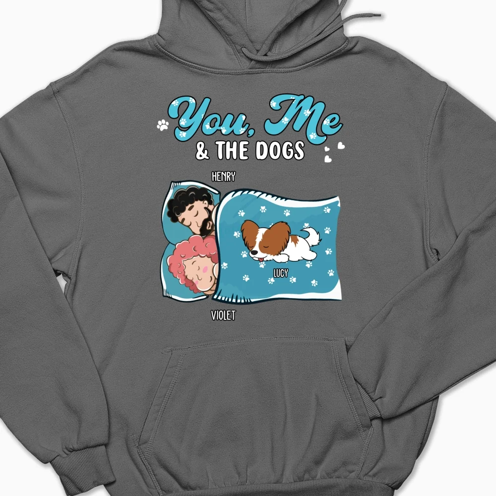 Sleepshirt You And Me And The Dogs - Personalized Custom Hoodie - Image 10