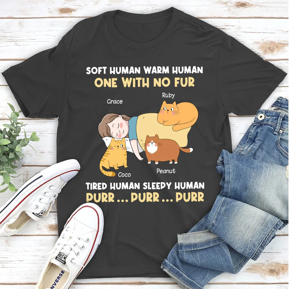 Sleepy Human - Personalized Custom Unisex T-shirt - Image 2