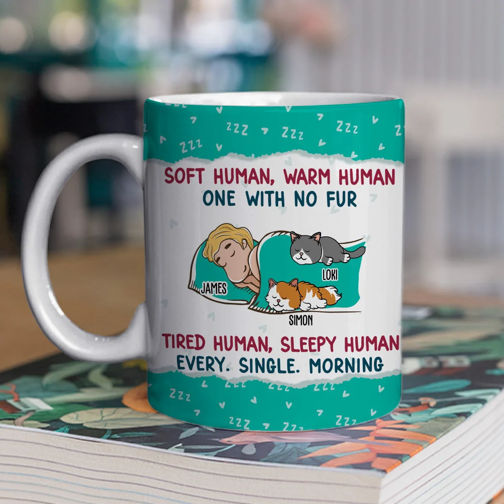 Soft Human Warm Human - Personalized Custom Coffee Mug - Image 2