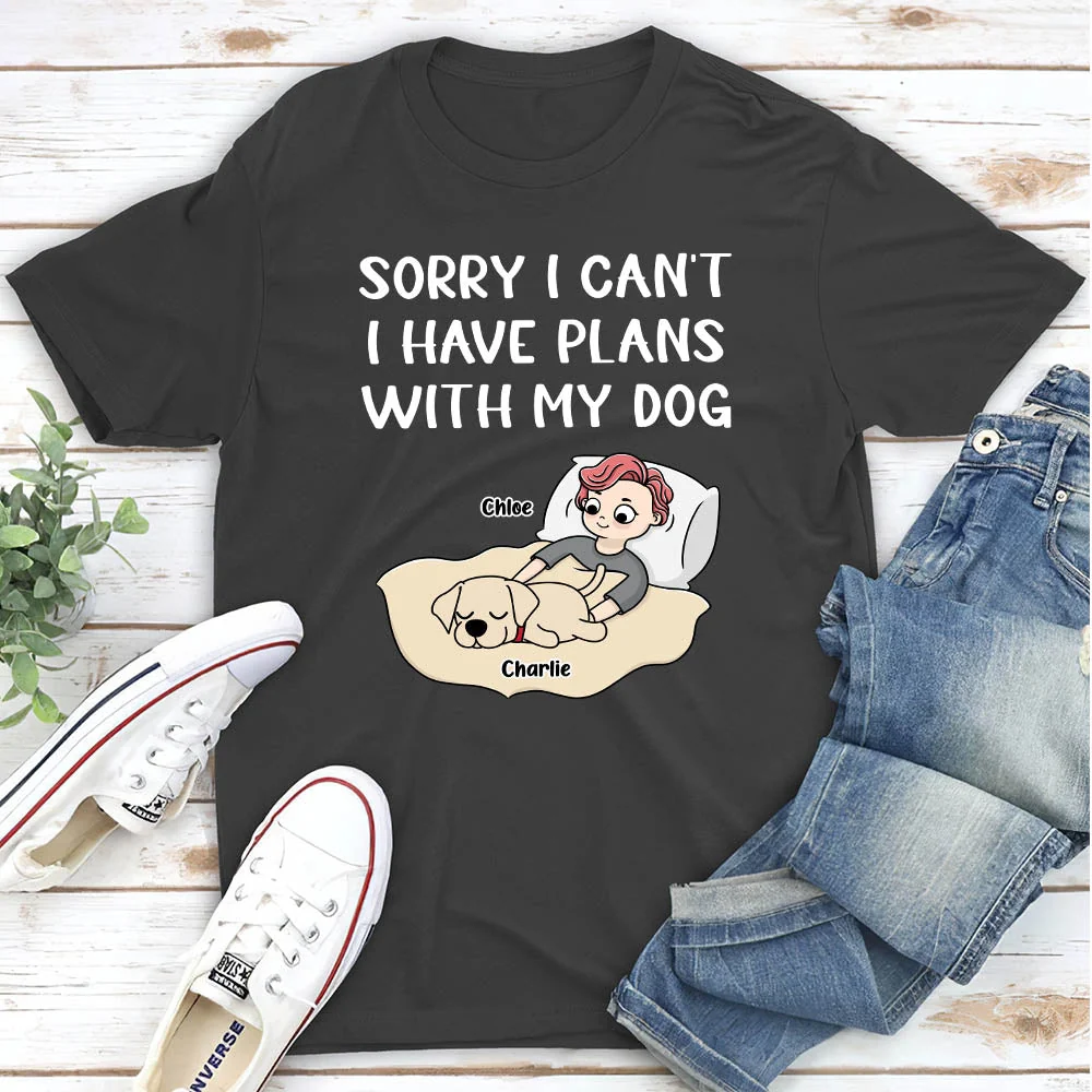 Sorry I Can‘t - Personalized Custom Unisex T-shirt - Image 2
