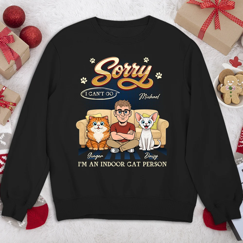  Sorry I Can't Go - Personalized Custom Sweater - Image 5