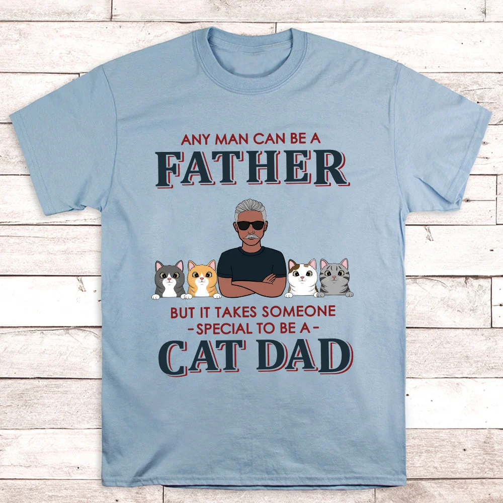 Special Cat Dad - Personalized Custom Unisex T-shirt - Image 4