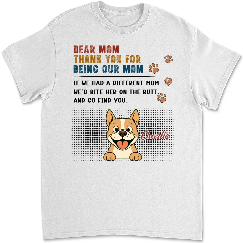 Spoiled Dog Mom Life - Personalized Custom Unisex T-Shirt - Image 6