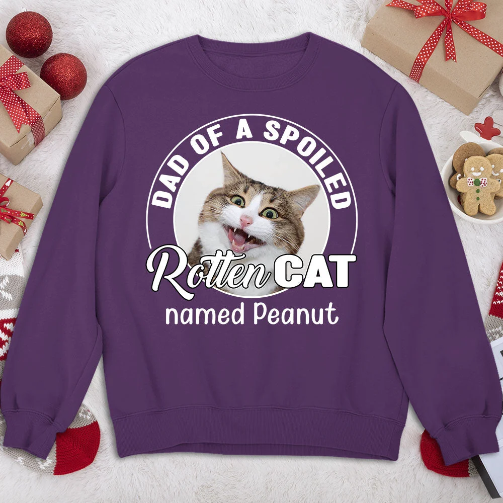 Spoiled Rotten Cats Photo - Personalized Custom Sweatshirt - Image 3