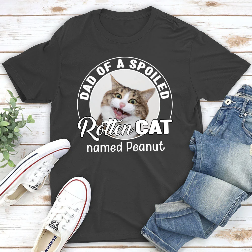 Spoiled Rotten Cats Photo - Personalized Custom Unisex T-shirt - Image 5