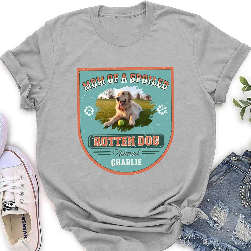 Spoiled Rotten Dogs Photo - Personalized Custom Women's T-Shirt