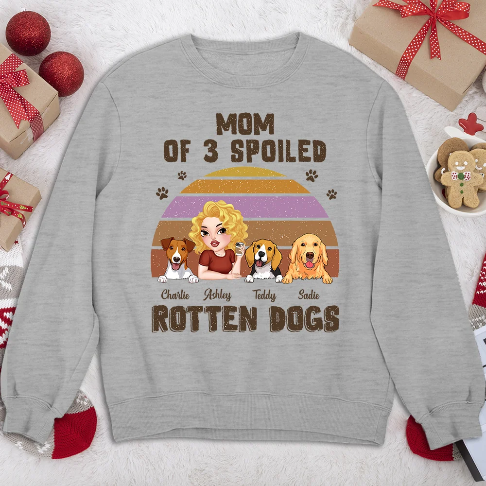 Spoiled Rotten Dogs Version 2 - Personalized Custom Sweatshirt - Image 3