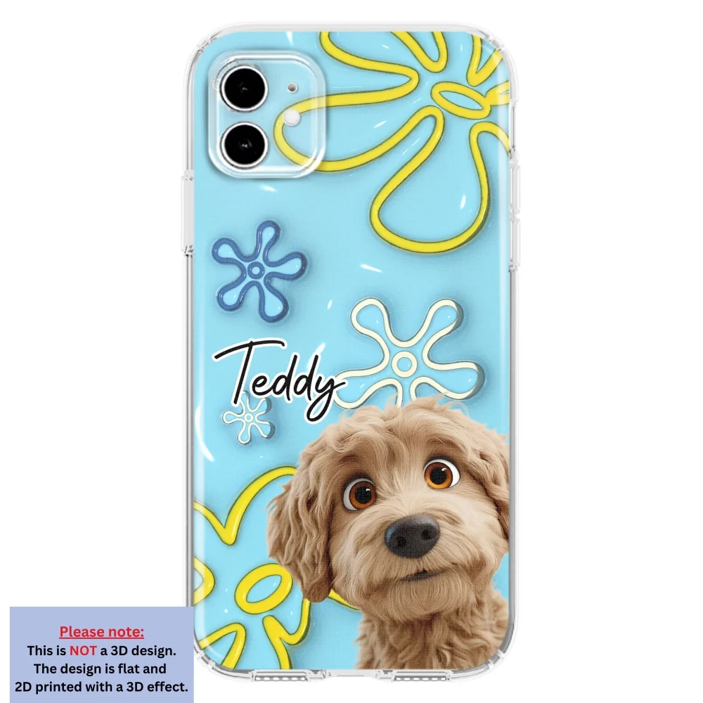 Sponge Dog - Personalized Custom 3D Inflated Effect Phone Case - Image 10
