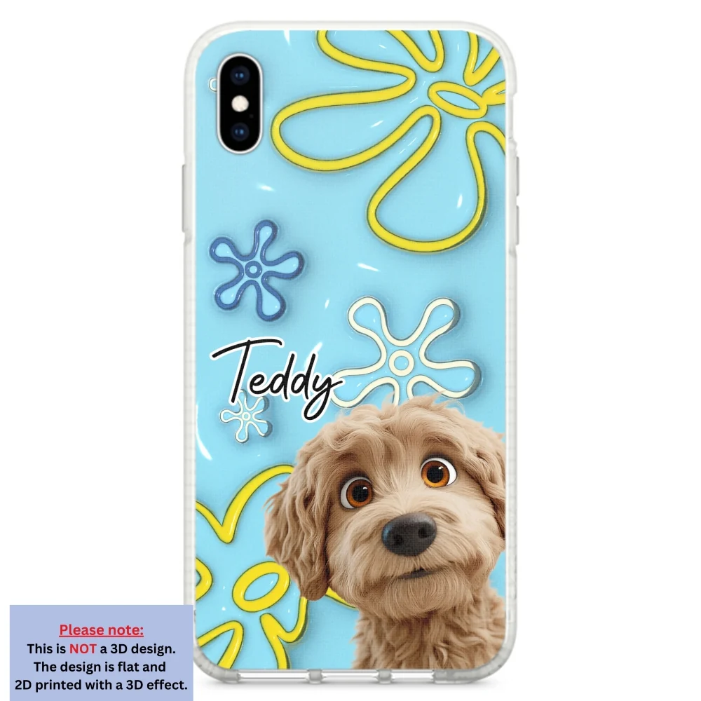 Sponge Dog - Personalized Custom 3D Inflated Effect Phone Case - Image 23