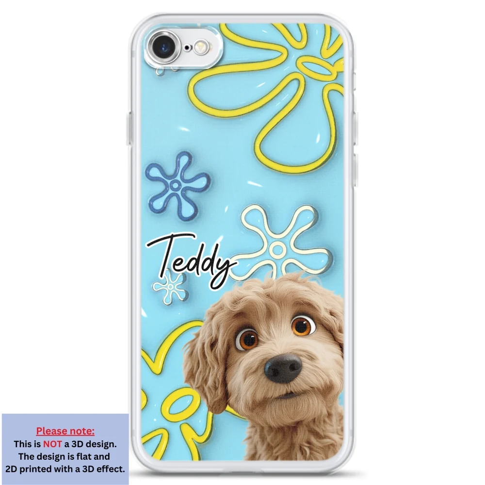 Sponge Dog - Personalized Custom 3D Inflated Effect Phone Case - Image 5