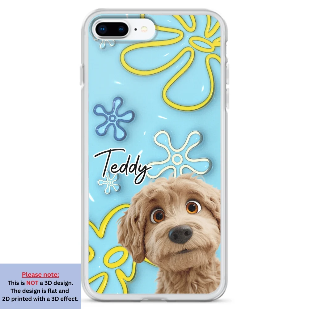 Sponge Dog - Personalized Custom 3D Inflated Effect Phone Case - Image 6
