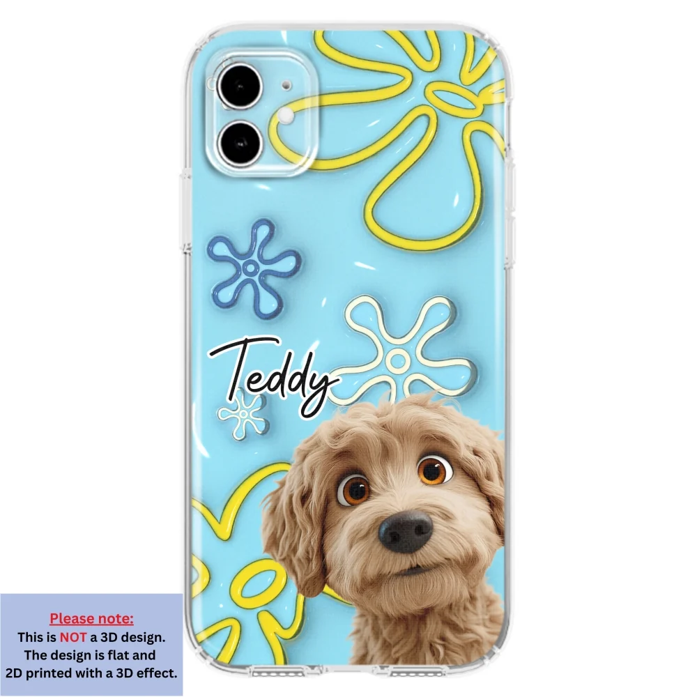 Sponge Dog - Personalized Custom 3D Inflated Effect Phone Case - Image 7