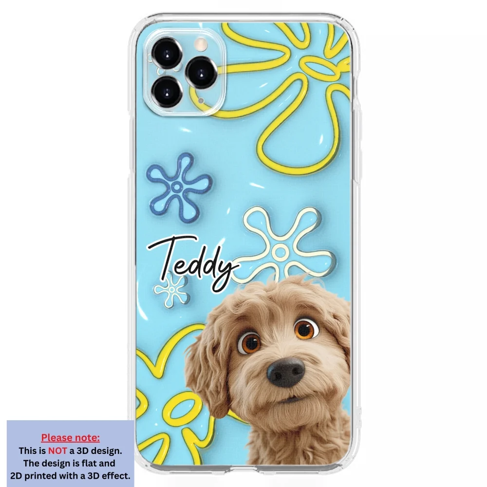 Sponge Dog - Personalized Custom 3D Inflated Effect Phone Case - Image 8