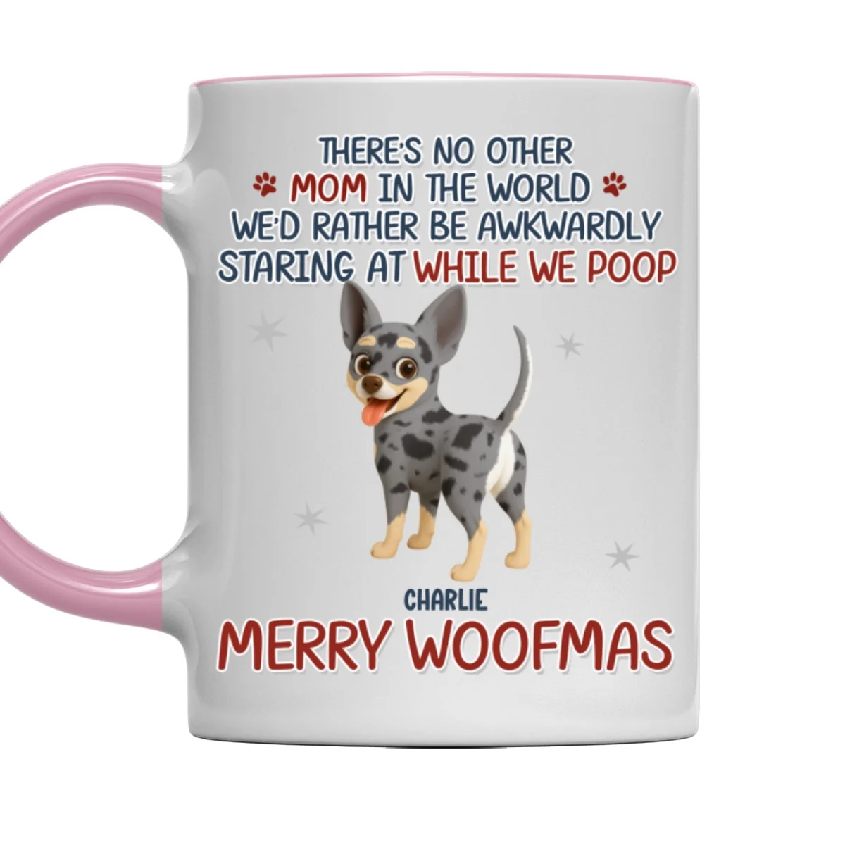 Staring At When I Poop Dog Butt - Personalized Custom Accent Mug - Image 7