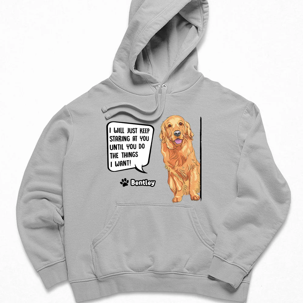 Staring Dog – Personalized Custom Hoodie