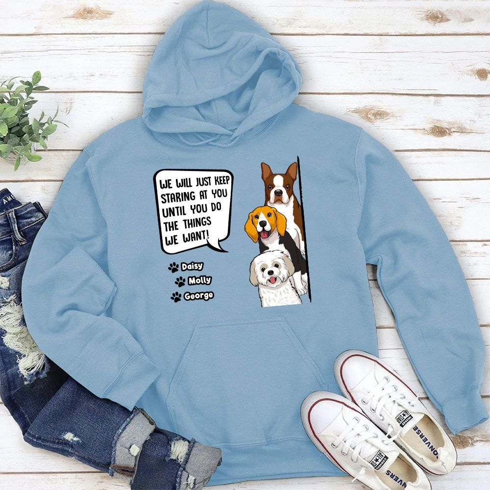 Staring Dog – Personalized Custom Hoodie - Image 3