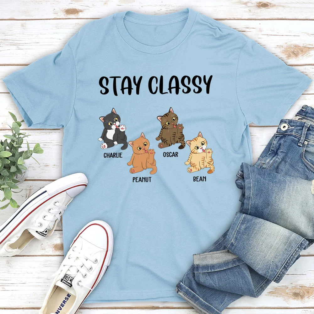 Stay Classy - Personalized Custom Unisex T-shirt - Image 4