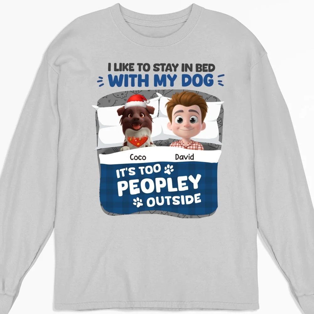 Stay Warm In Christmas Day - Personalized Custom Long Sleeve T-shirt - Image 3