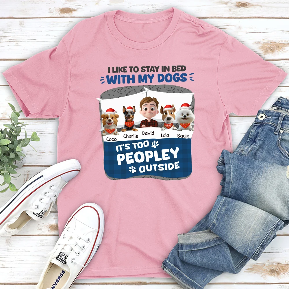 Stay Warm In Christmas Day - Personalized Custom Unisex T-Shirt - Image 4