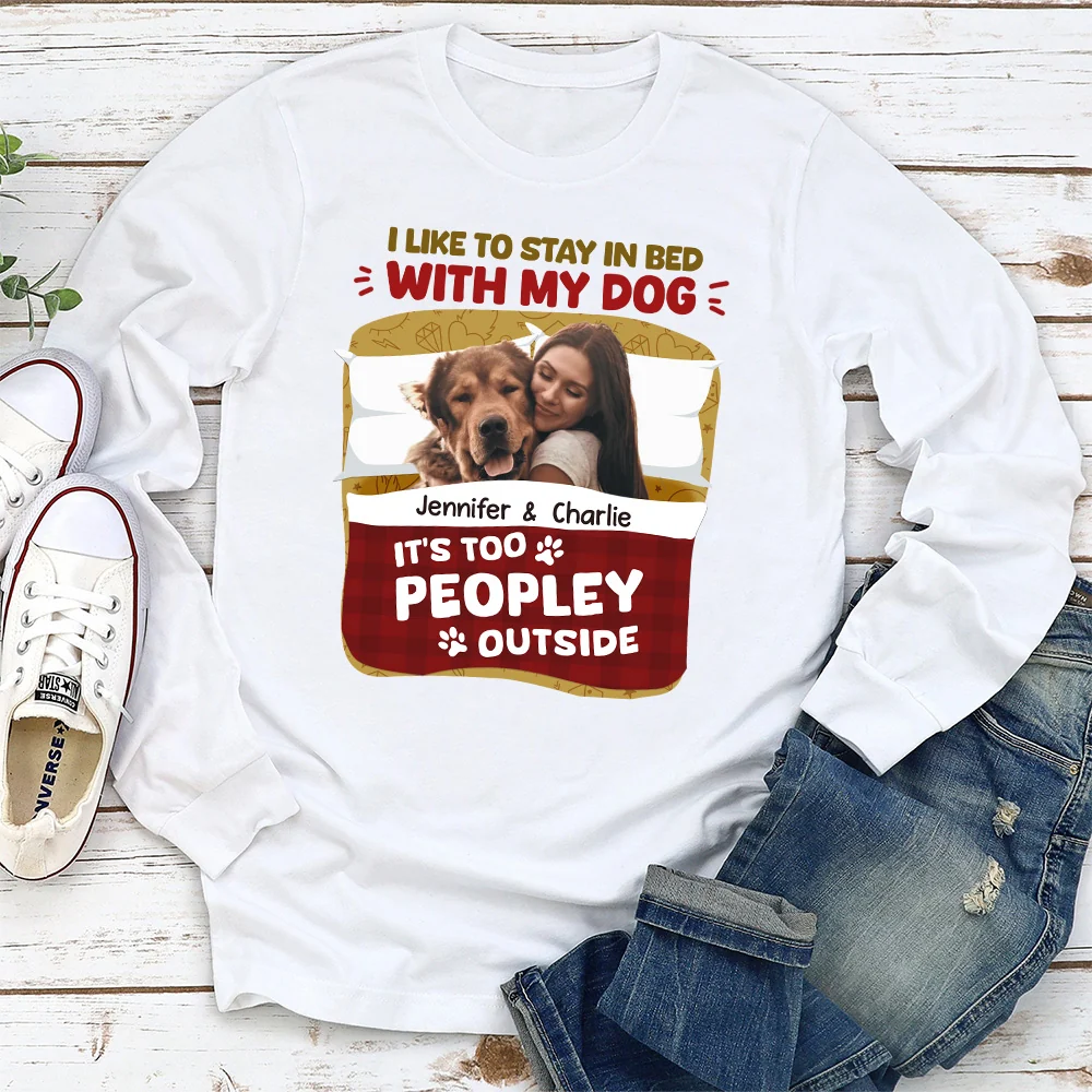Stay Warm In Christmas Day Photo - Personalized Custom Long Sleeve T-shirt