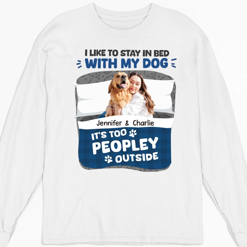 Stay Warm In Christmas Day Photo - Personalized Custom Long Sleeve T-shirt - Image 4
