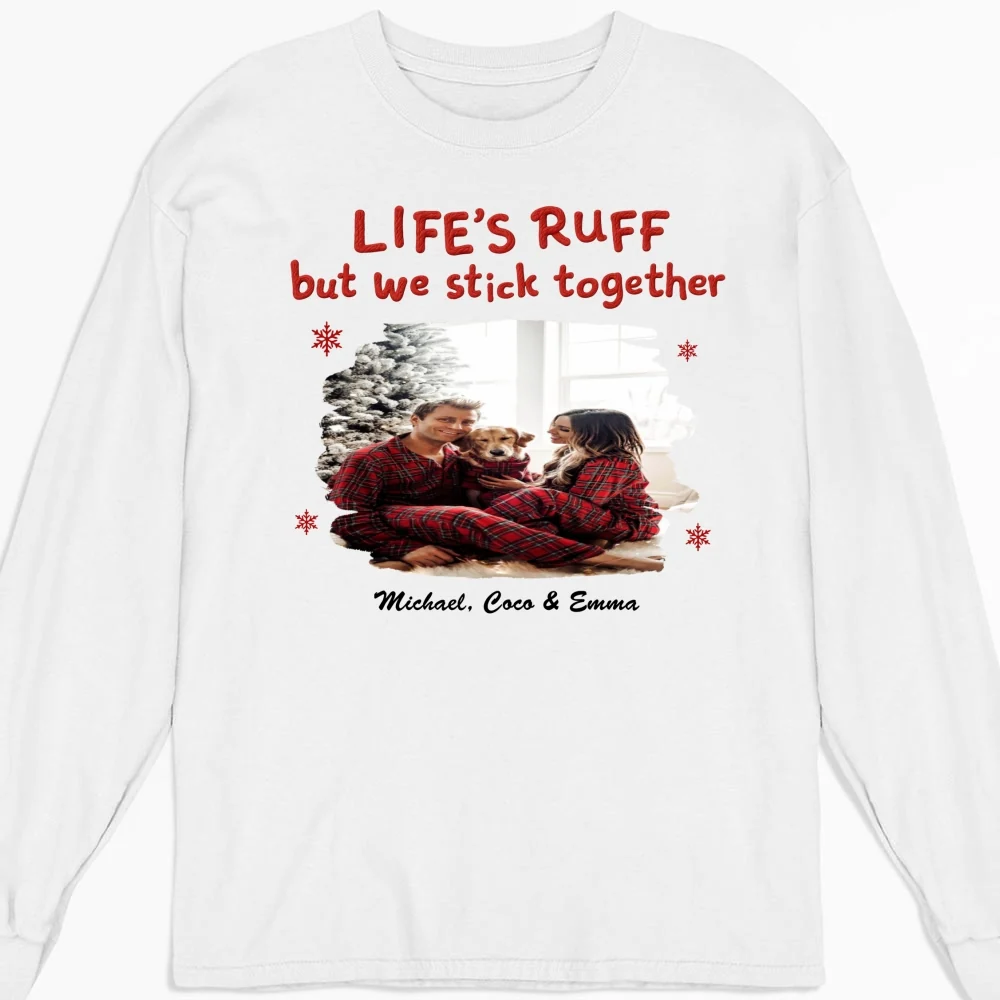 Stick Together Despite All Photo - Personalized Custom Long Sleeve T-Shirt - Image 5