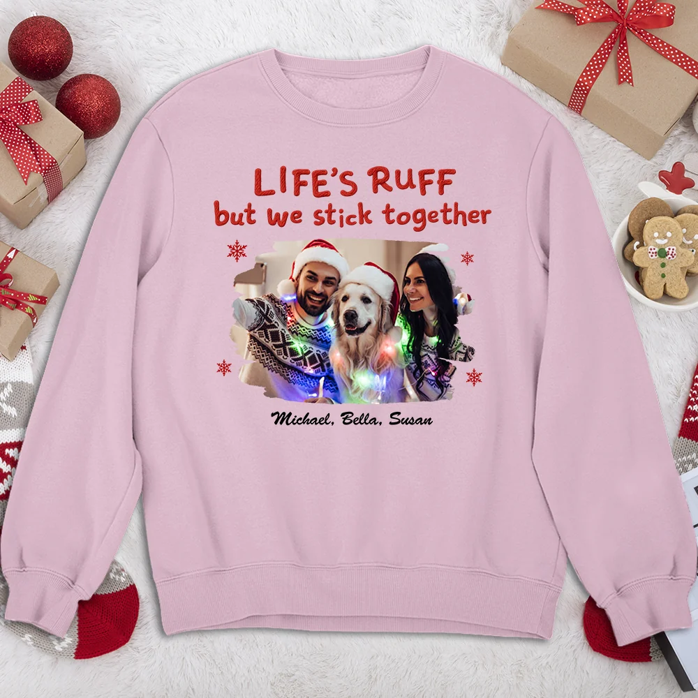 Stick Together Despite All Photo - Personalized Custom Sweatshirt - Image 3