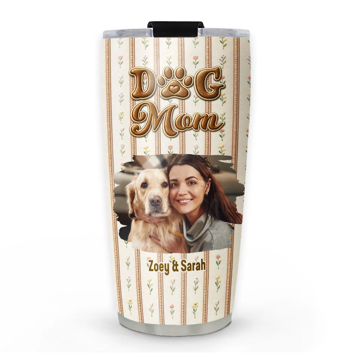 Storybook Dog Mom Photo - Personalized Custom Tumbler