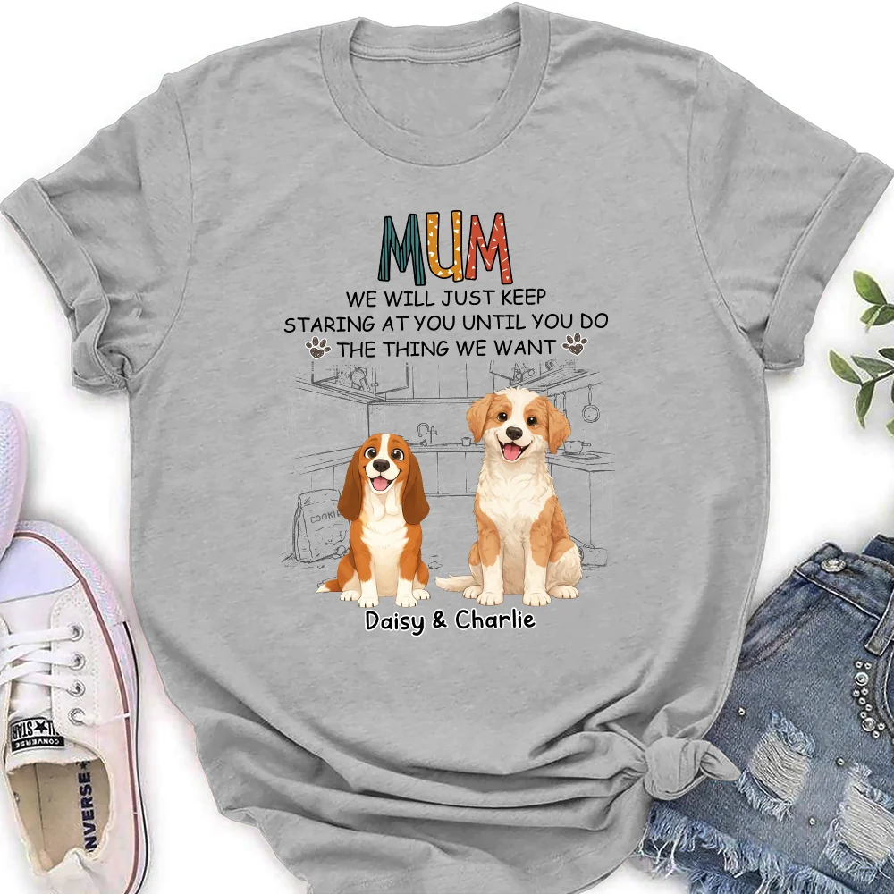 Storybook Dogs Keep Staring At You - Personalized Custom Women's T-Shirt - Image 2