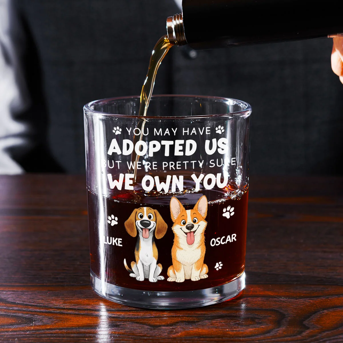 Stylized Funny Pretty Sure - Personalized Custom Whiskey Glass - Image 4