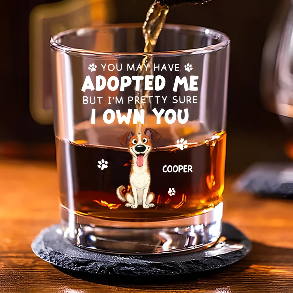 Stylized Funny Pretty Sure - Personalized Custom Whiskey Glass - Image 6
