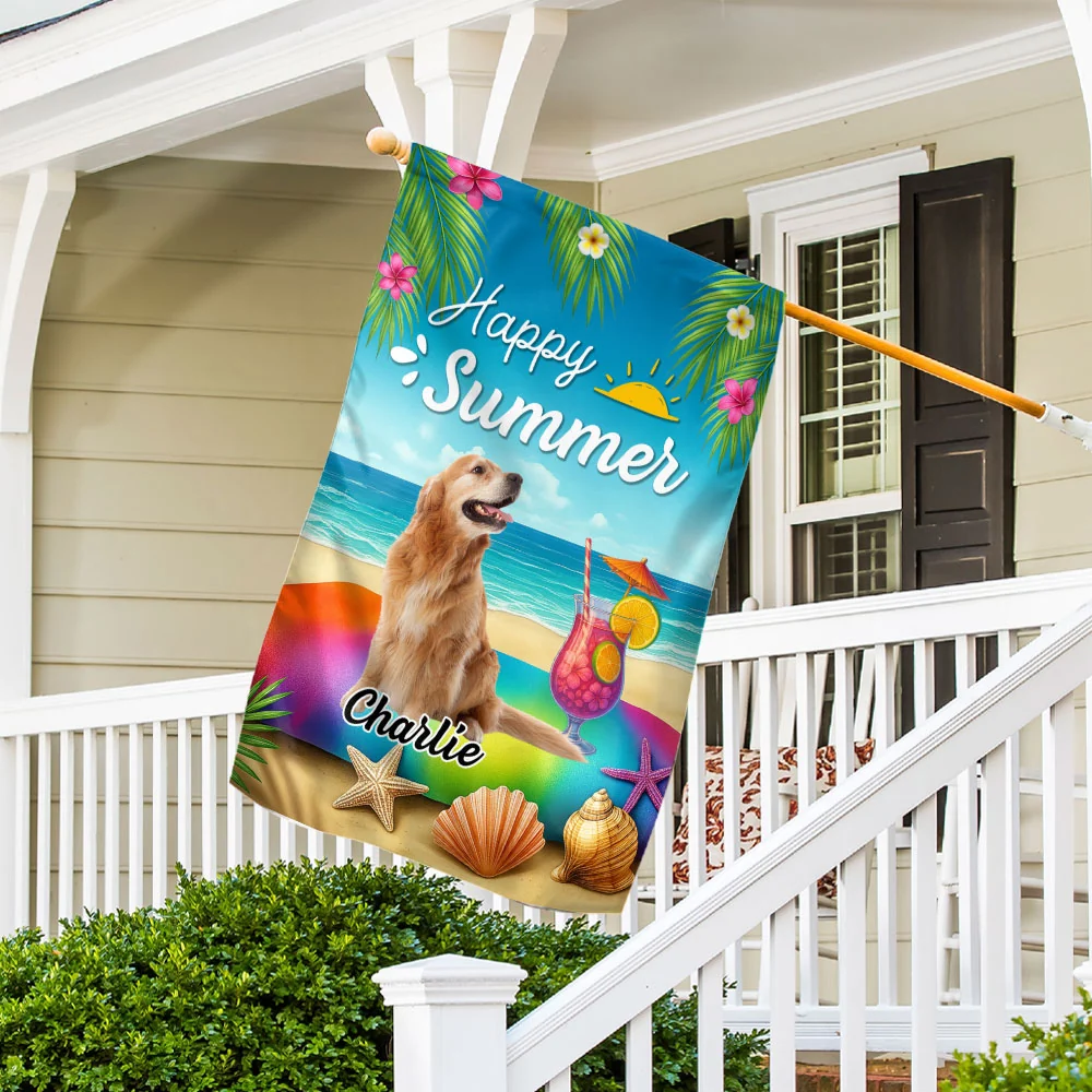 Summer Photo - Personalized Custom Flag