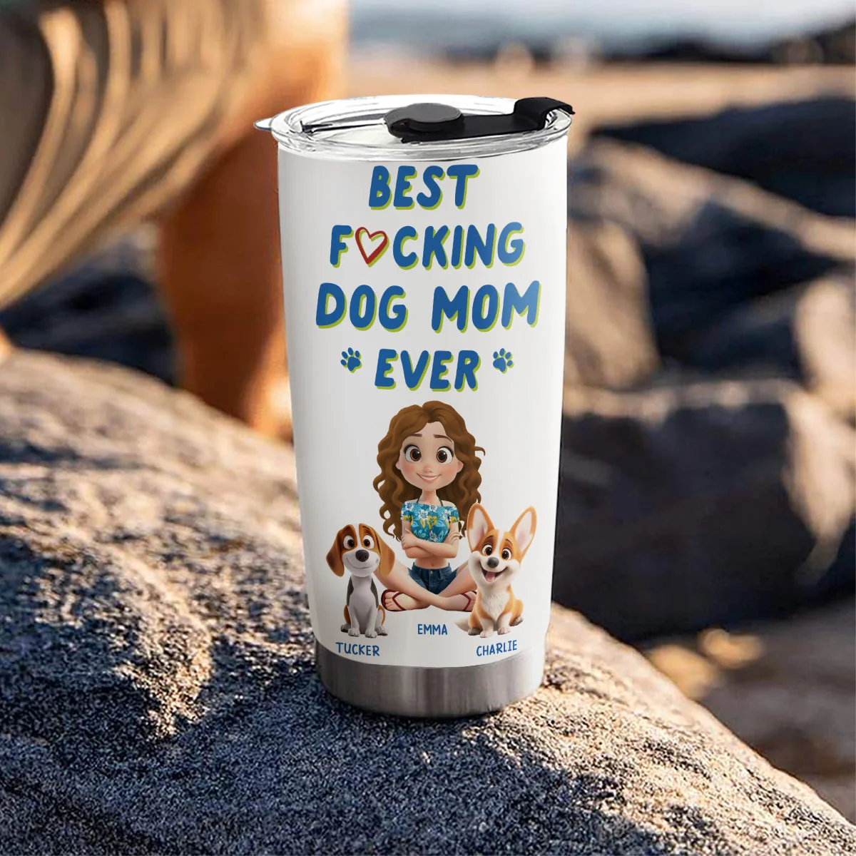 Summertime With Me - Personalized Custom Tumbler - Image 2