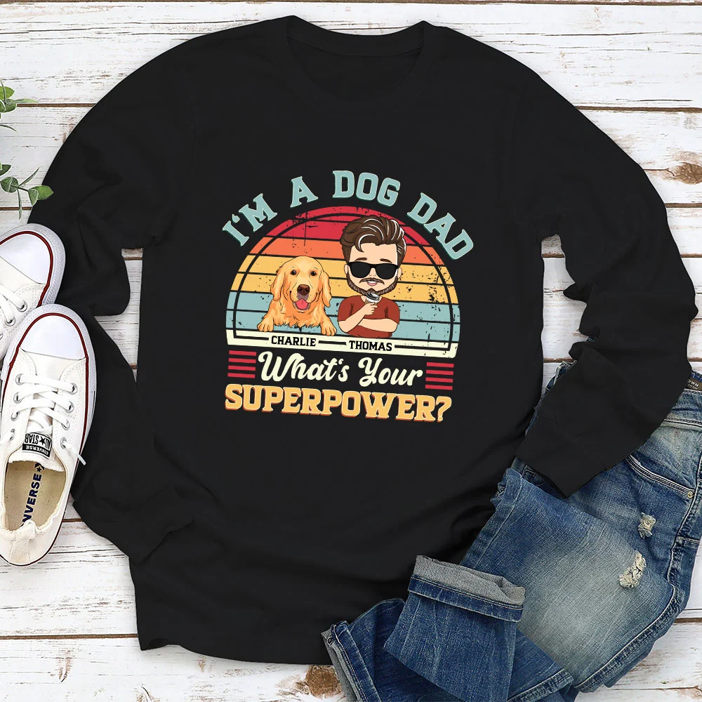 Superpower - Personalized Custom Long Sleeve T-shirt - Image 2