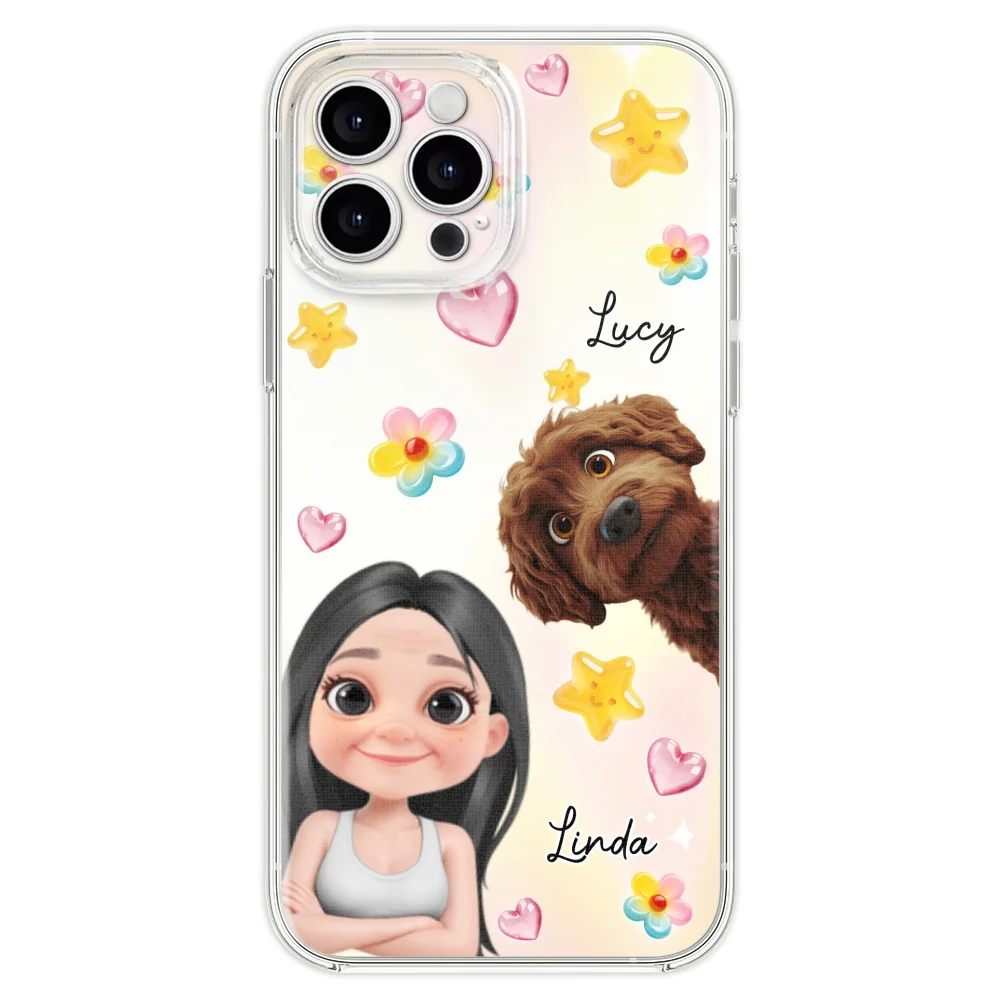Sweet Girl Love Dogs - Personalized Custom 3D Effect Phone Case - Image 21