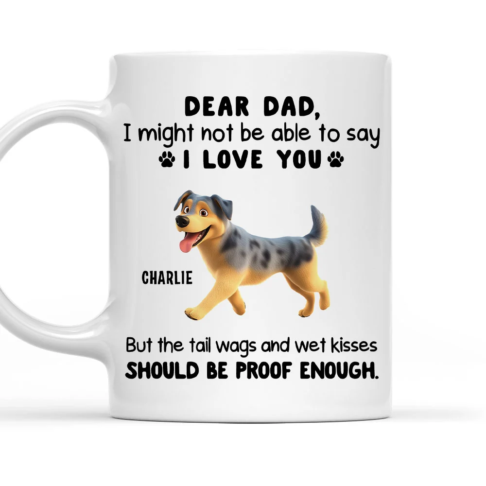 Tail Wags And Wet Kisses - Personalized Custom Coffee Mug