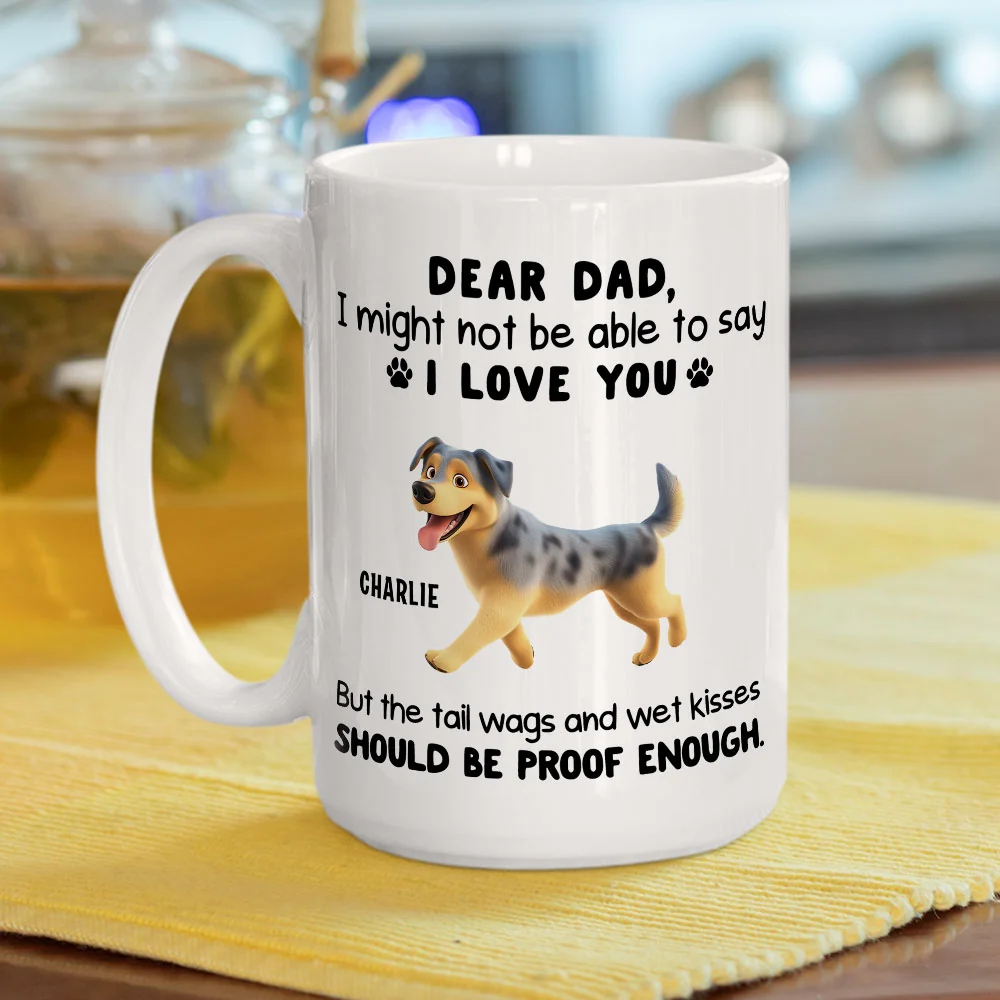 Tail Wags And Wet Kisses - Personalized Custom Coffee Mug - Image 4