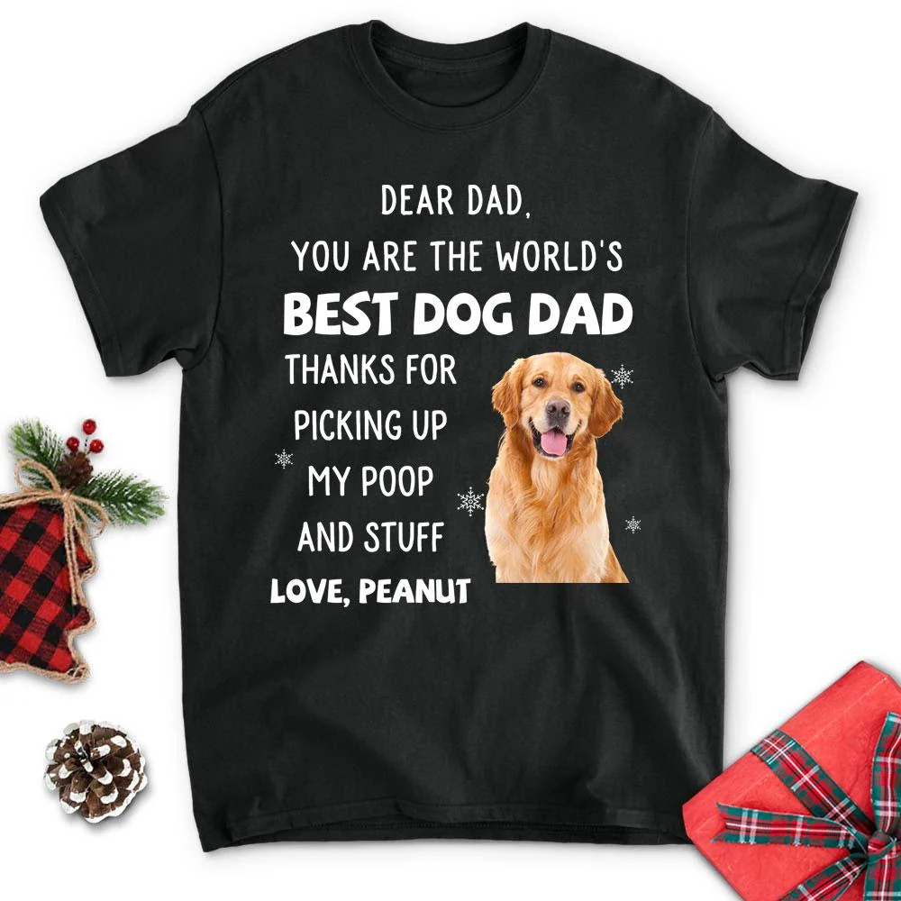 Thank You Dad/Mom Photo - Personalized Custom Premium T-shirt