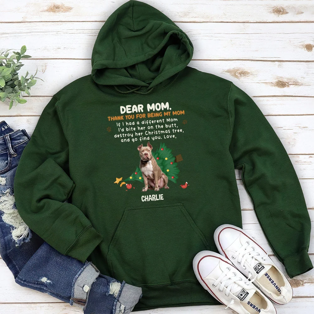 Thank You For Being My Dad Mom Cartoon Photo - Personalized Custom Hoodie - Image 4
